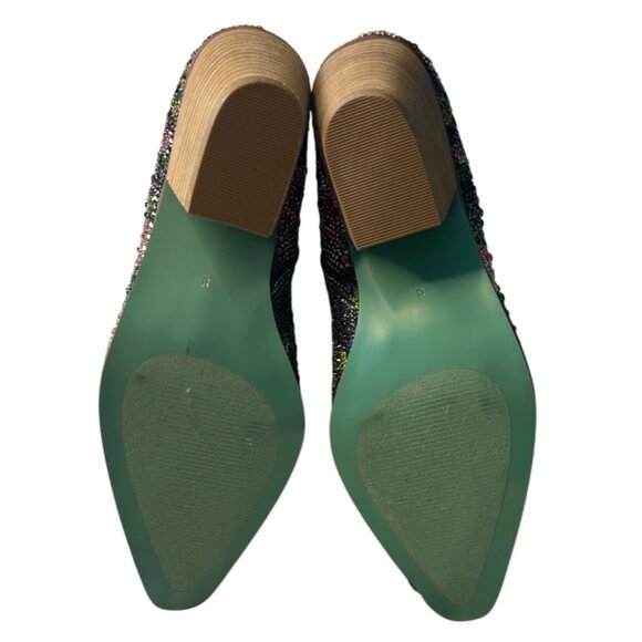 Betsey Johnson Diva Black Rhinestone Western Boots – Size 8 – Rare & Sold Out! - Picture 11 of 11